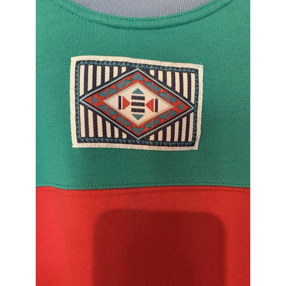 Vintage 90s Gina Peters “Crazy Yacht” Color Block Pullover Womens Oversized M - Picture 4 of 9